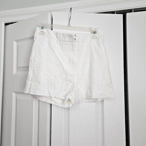 Nine West White Linen Shorts Size S